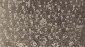 medical school students pose for photo in 1865