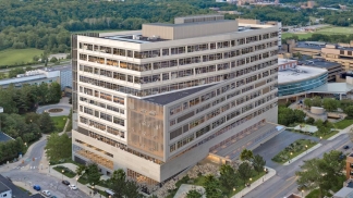 A rendering of the D. Dan and Betty Kahn Health Care Pavilion