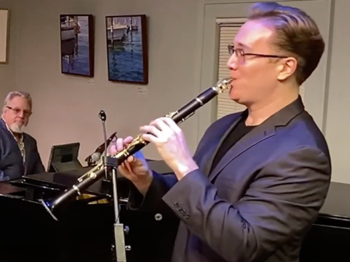 musician playing jazz music
