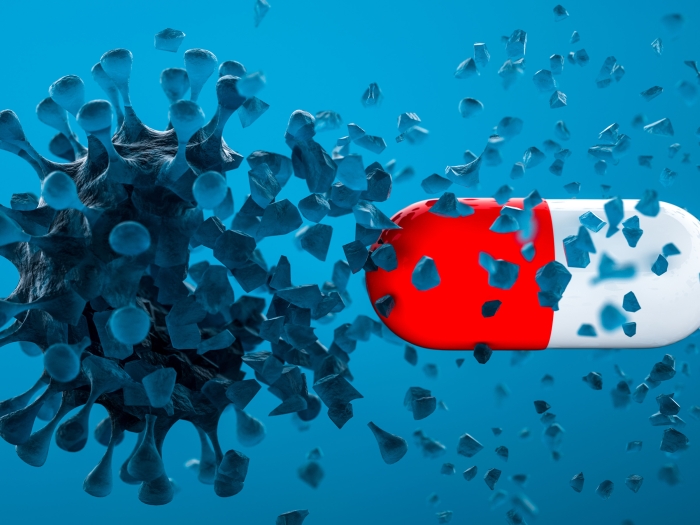 pill attacking coronavirus