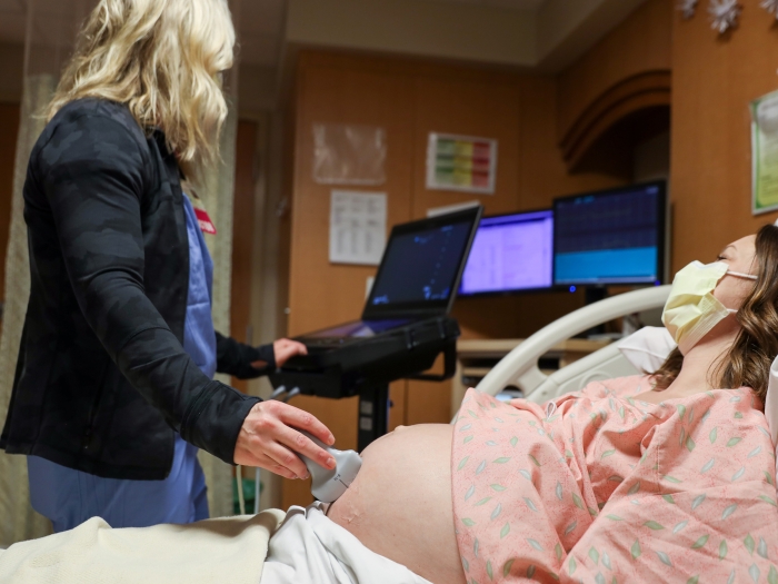 provider looking at person stomach
