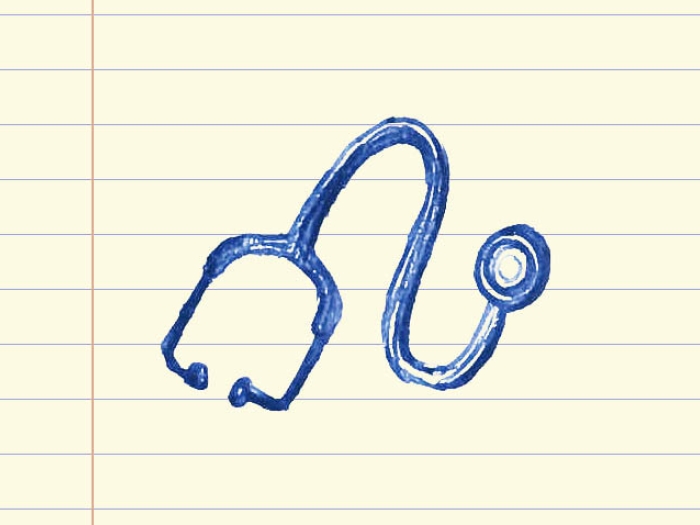 stethoscope drawing