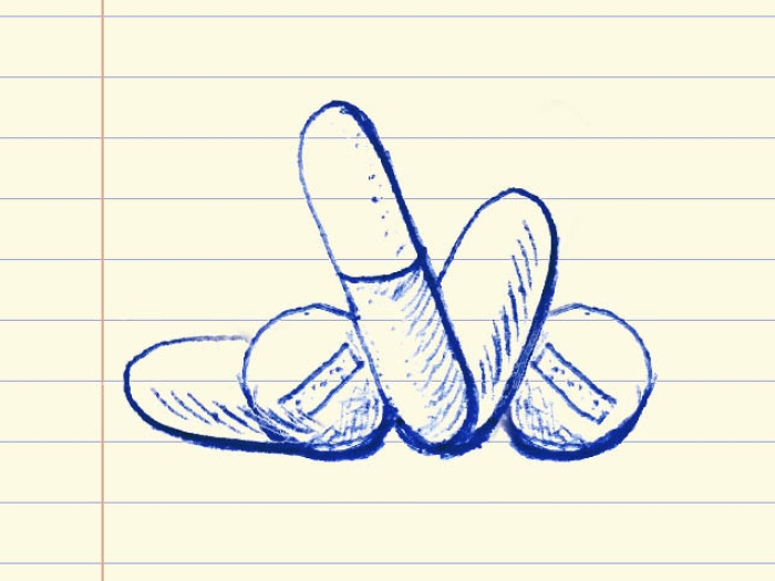 drawings of pills