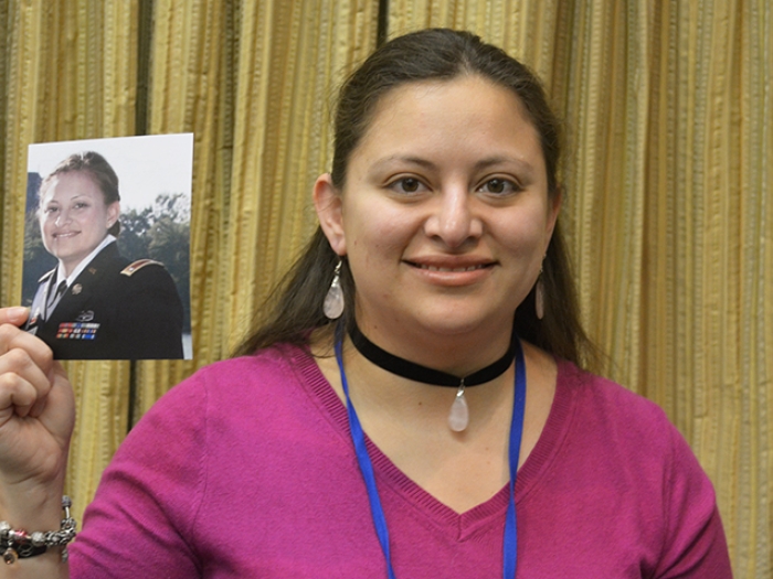 Army veteran Clarizza Paz