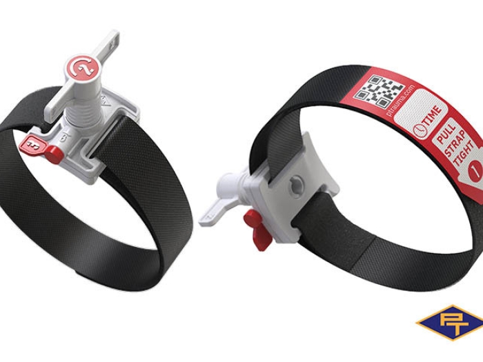 black and red wrist device