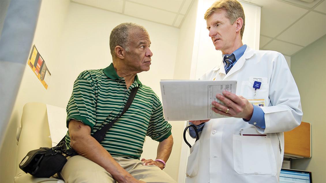 Doctor meeting with a patient