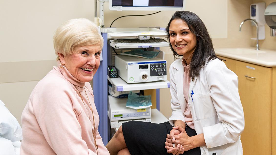 Doctor and older woman