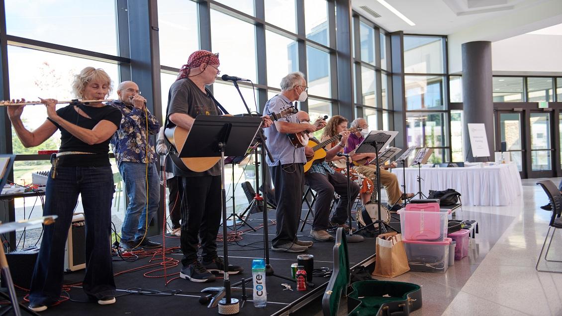 Musicians performing at the OLLI kickoff