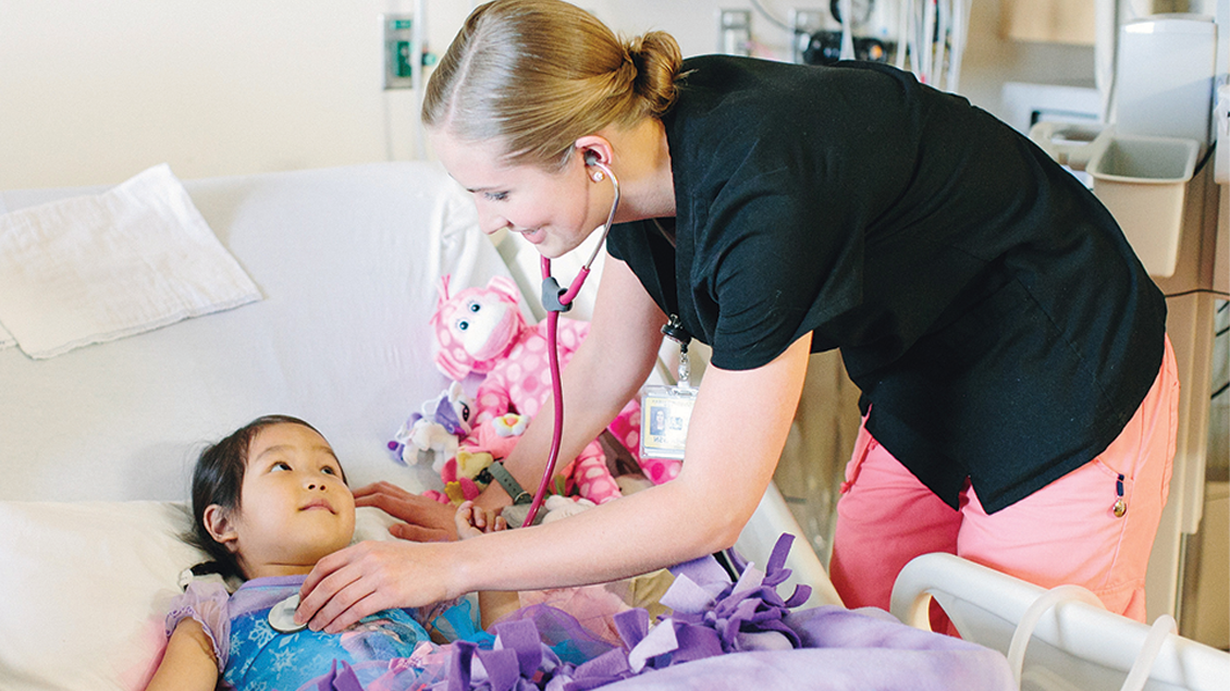 Nurse with child