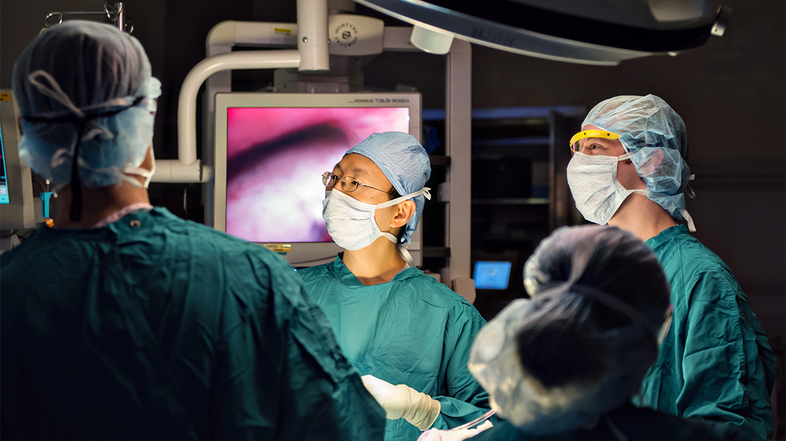 Doctors in surgery