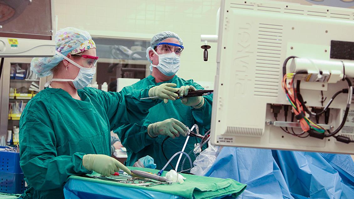 Doctors in surgery
