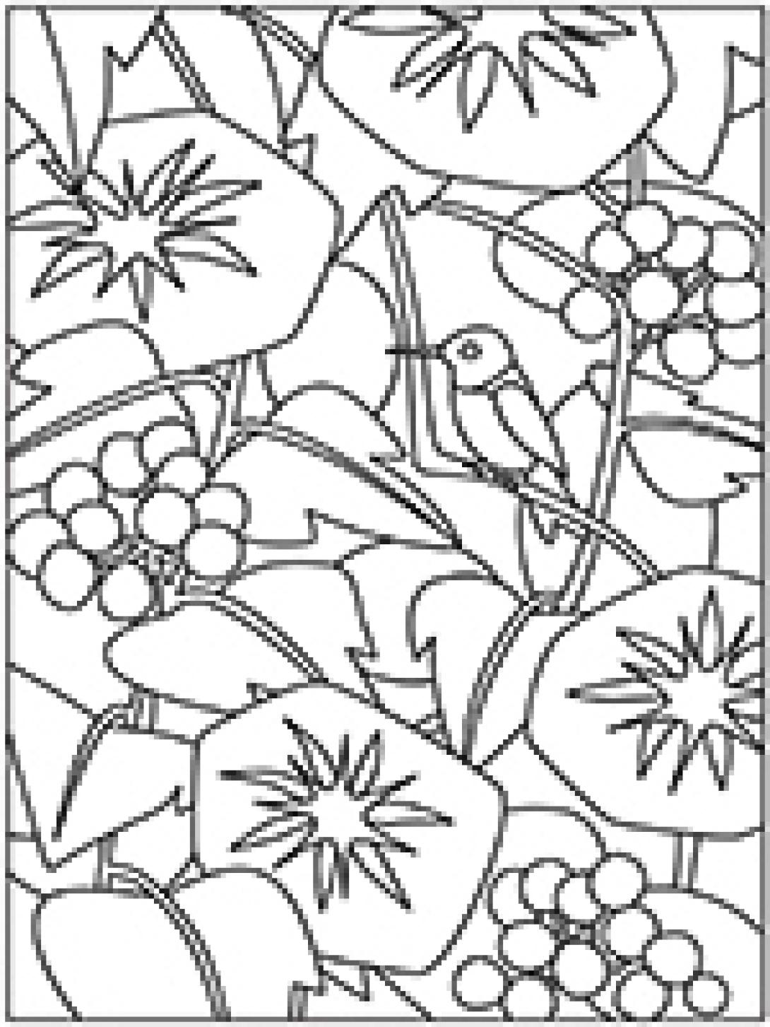 Hummingbird coloring page