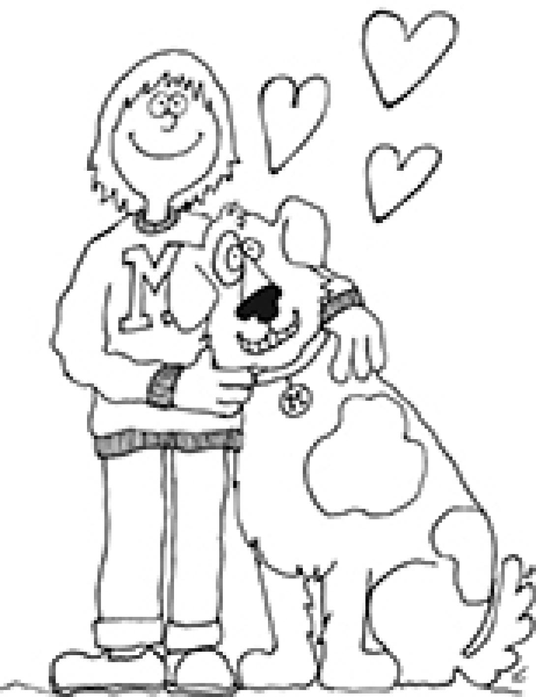 Dog coloring page